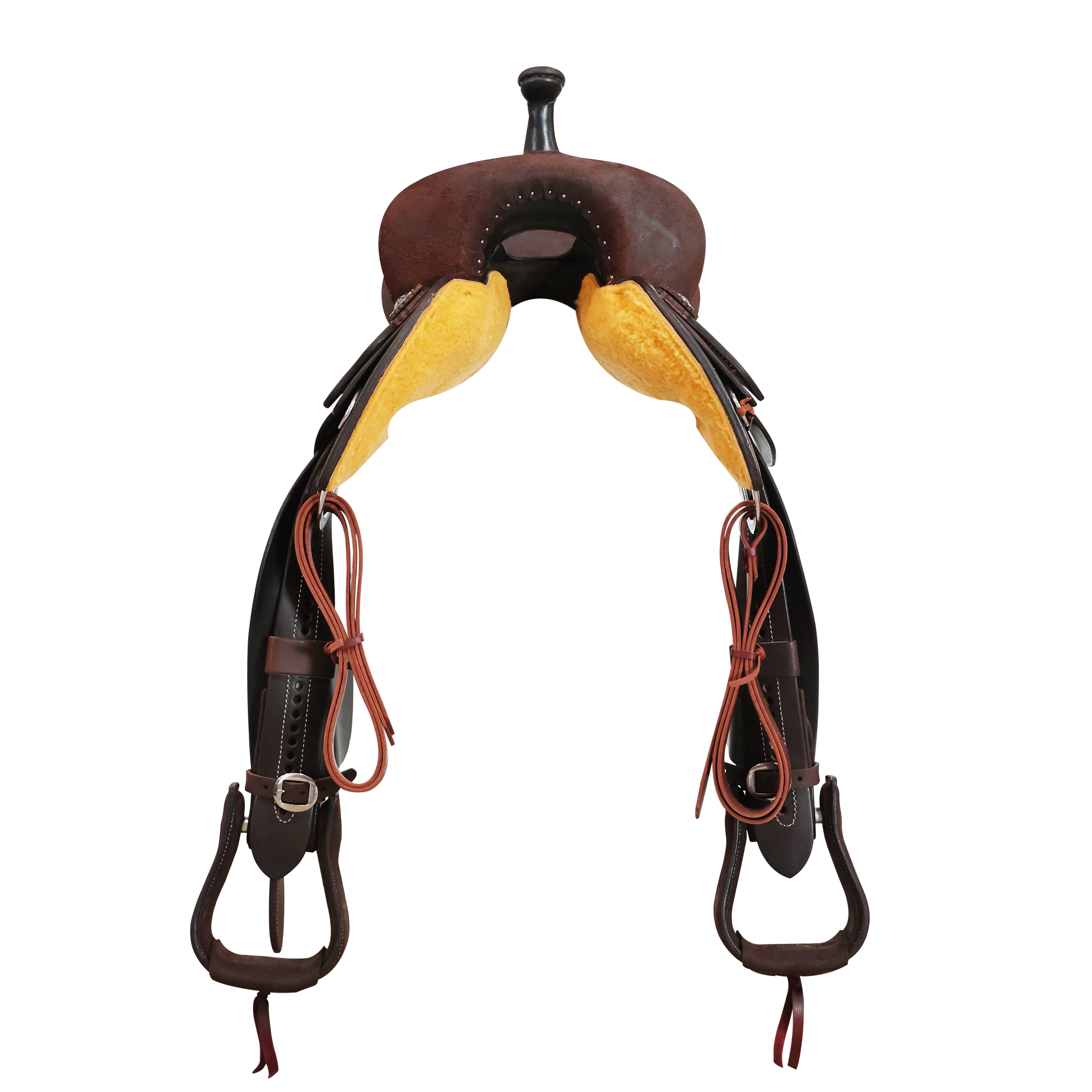 Smarty Saddlery | Barrel Saddle | Chocolate Rough Out
