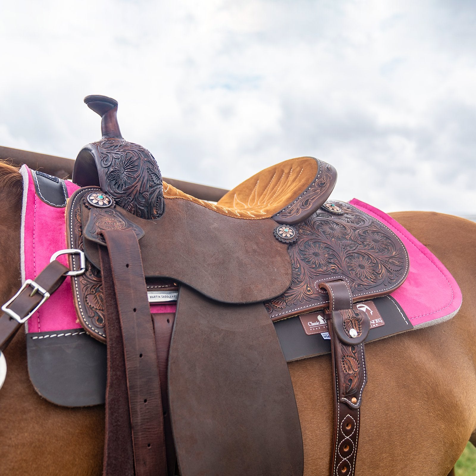 Classic Equine | Zone Micro Suede Saddle Pad | 3/4