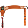 Wildfire Saddlery | Breast Collar 1-1/4" Rosewood Spider Stamp