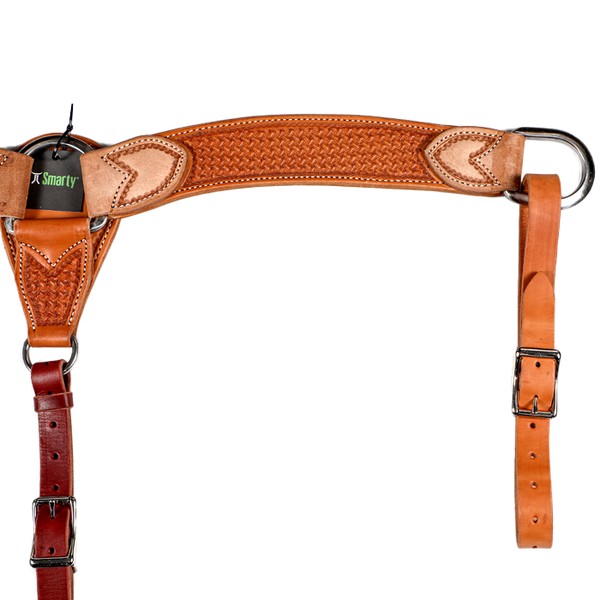 Wildfire Saddlery | Breast Collar 1-1/4" Rosewood Spider Stamp
