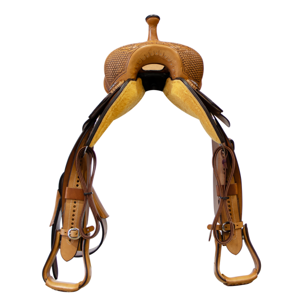 Smarty Saddlery | Barrel Saddle | 1/2 Tooled