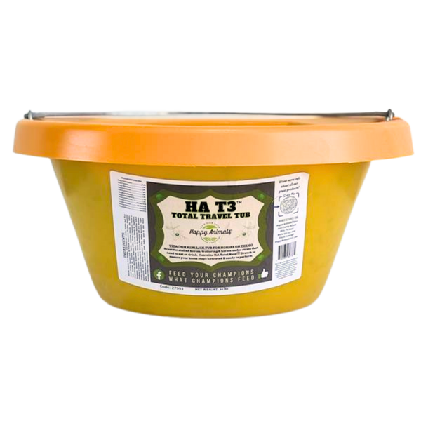 Happy Animals LLC | T3 Total Travel Equine Lick Tub | 30 lb