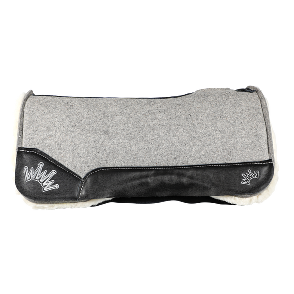 Best Ever Pads | Black with Silver Crown | Kush Fleece 3/4" | 32"x32"