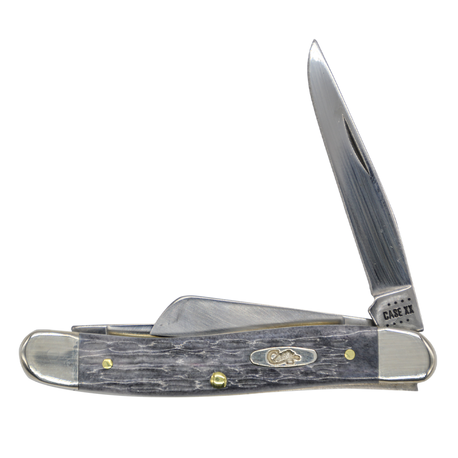 Case Knives | 58413 | Pocket Worn® Crandall Jig Gray Bone Medium Stockman