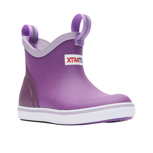 XtraTuf | Big Kids Ankle Deck Boot | Purple