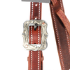 Wildfire Saddlery | 1" Headstall Slip Ear Chocolate Harness with Cowboy Knots & Custom Buckles