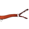 Wildfire Saddlery | 3-1/2 Tripping Breast Collar Rosewood Roughout Rope Border