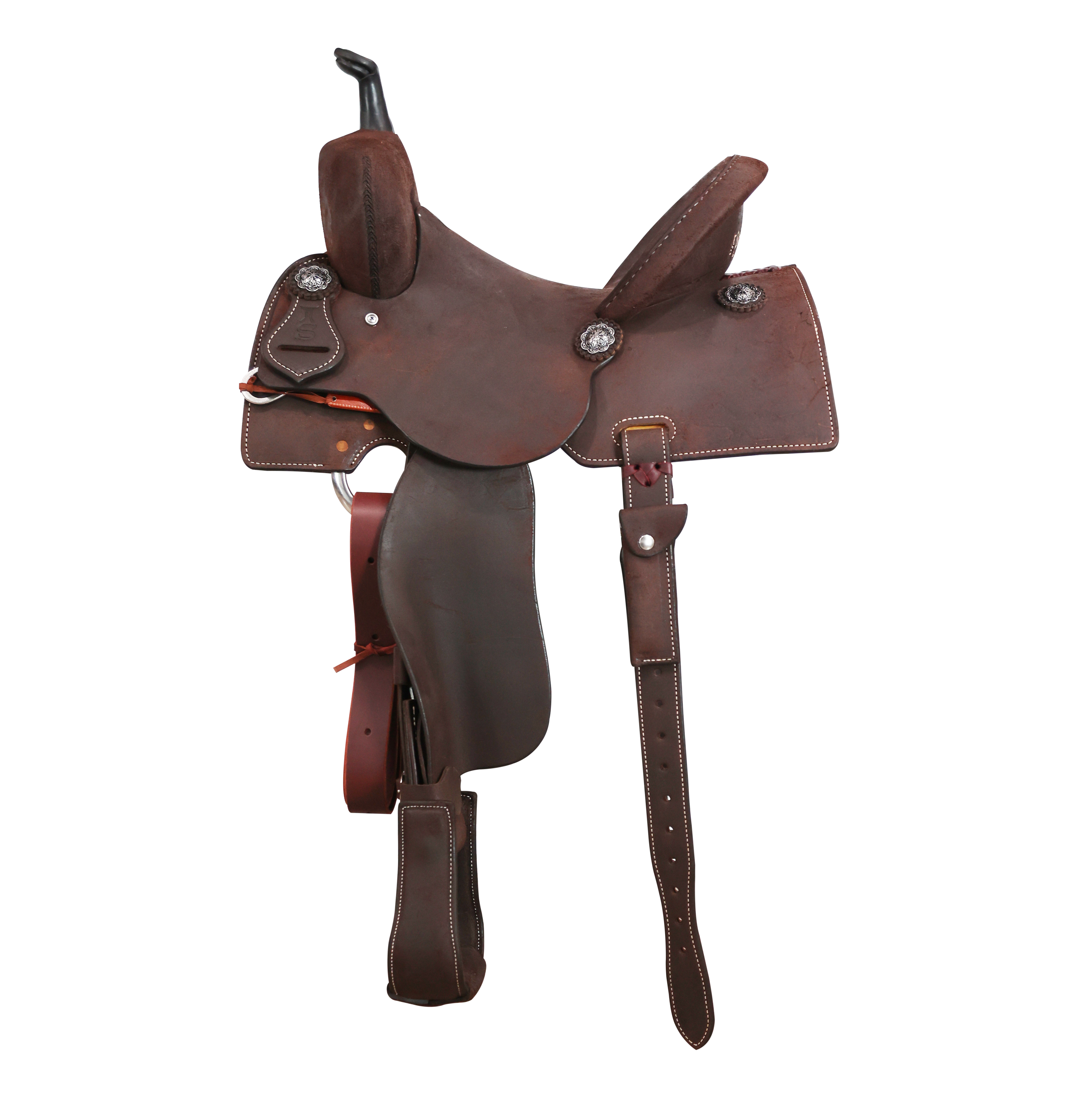 Smarty Saddlery | Barrel Saddle | Chocolate Rough Out