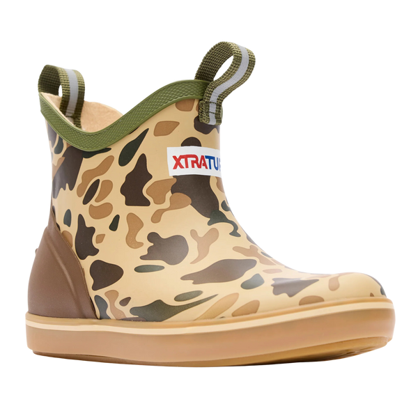 XtraTuf | Big Kids Ankle Deck Boot | Duck Camo