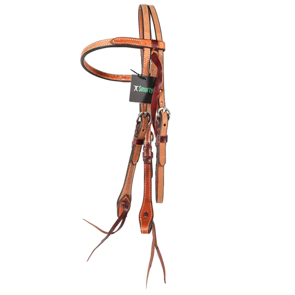 Wildfire Saddlery | 5/8" Headstall Browband Roughout Buckstitch Cowboy Knots