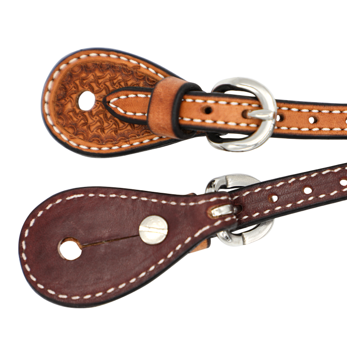 Wildfire Saddlery | Spur Straps Cowboy Youth Golden Spider Stamp