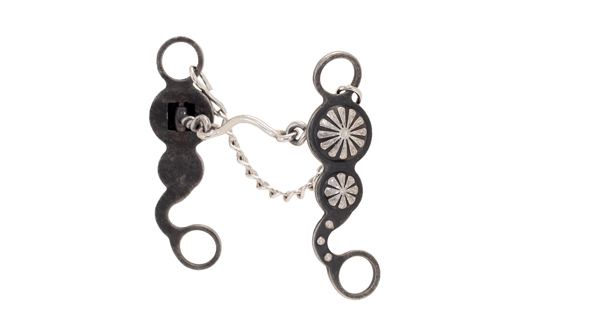 Cowboy Tack | Double Concho Low Ported Chain Bit | Nellie Miller
