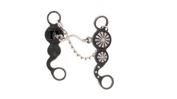 Cowboy Tack | Double Concho Low Ported Chain Bit | Nellie Miller