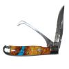 Rusted Nail Knives | Turquoise River | Acrylic Hoofpick Knife