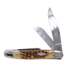 Case Knives | 00128 | Peach Seed Jig Amber Bone Stockman