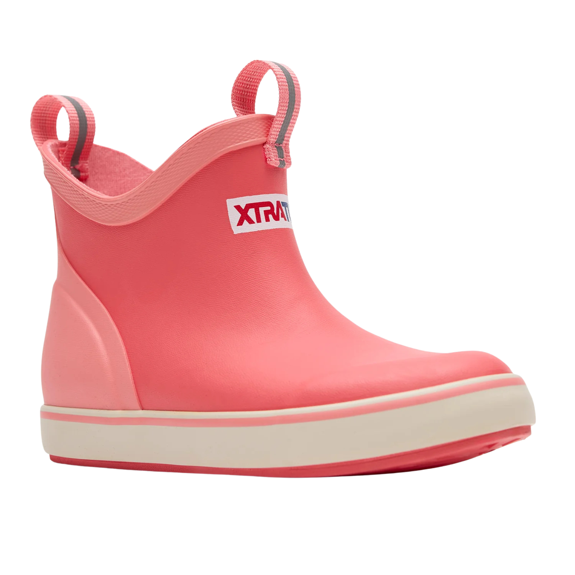 XtraTuf | Big Kids Ankle Deck Boot | Coral