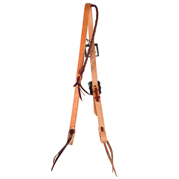Wildfire Saddlery | 3/4" Headstall Braided Ear Harness with Cowboy Knots and Custom Buckles