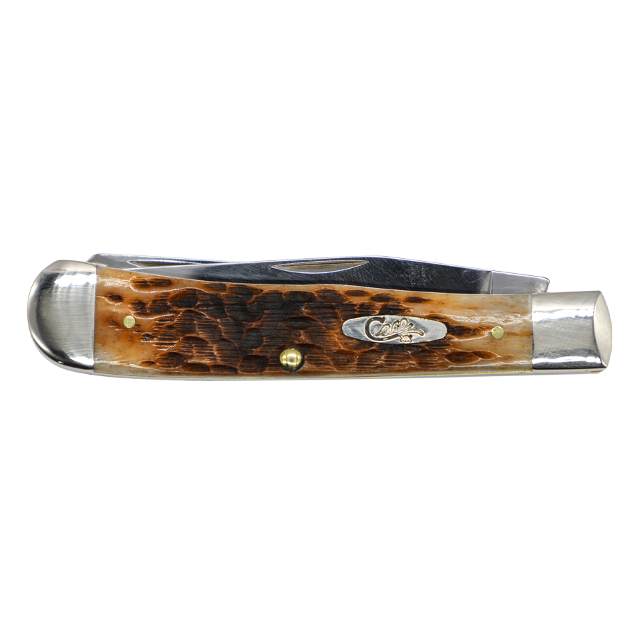 Case Knives | 00164 | Peach Seed Jig Amber Bone Trapper