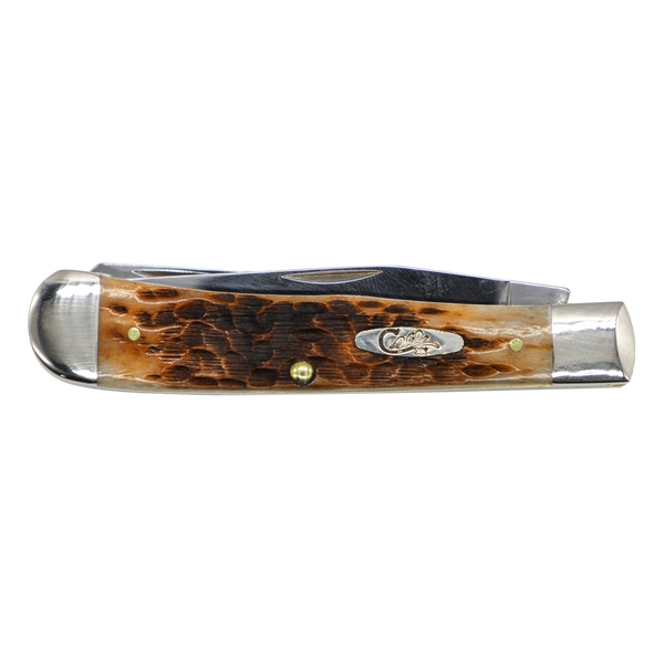 Case Knives | 00164 | Peach Seed Jig Amber Bone Trapper