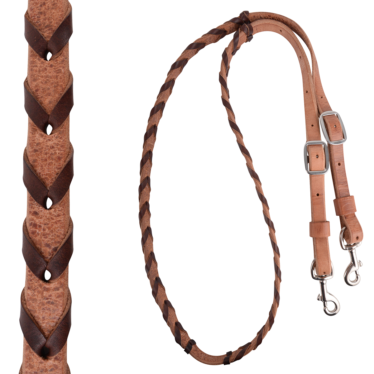 Martin Saddlery | Laced Harness Barrel Reins