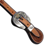 Wildfire Saddlery | Spur Straps 5/8" Golden Spider Stamp with Custom Buckles