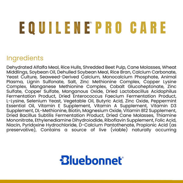 Bluebonnet Feeds | Equilene Pro Care