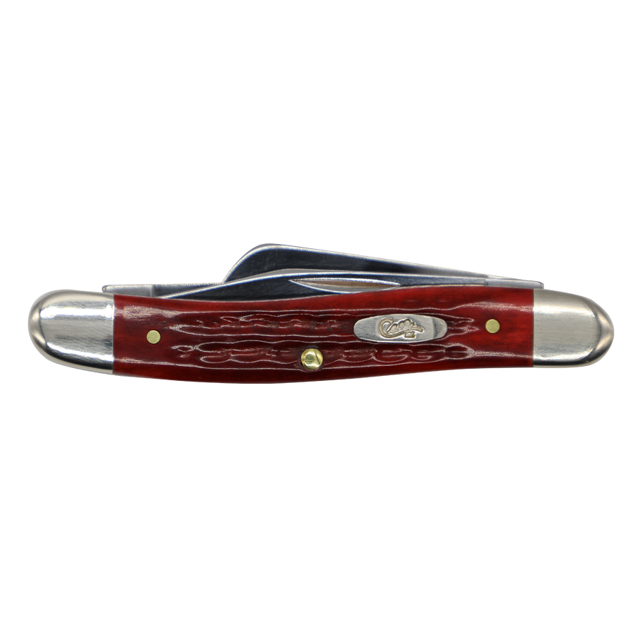 Case Knives | 00786 | Pocket Worn® Peach Seed Jig Old Red Bone Medium Stockman