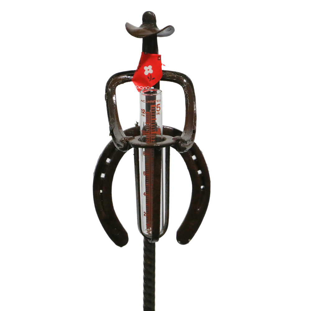 Cowboy Rain Gauge