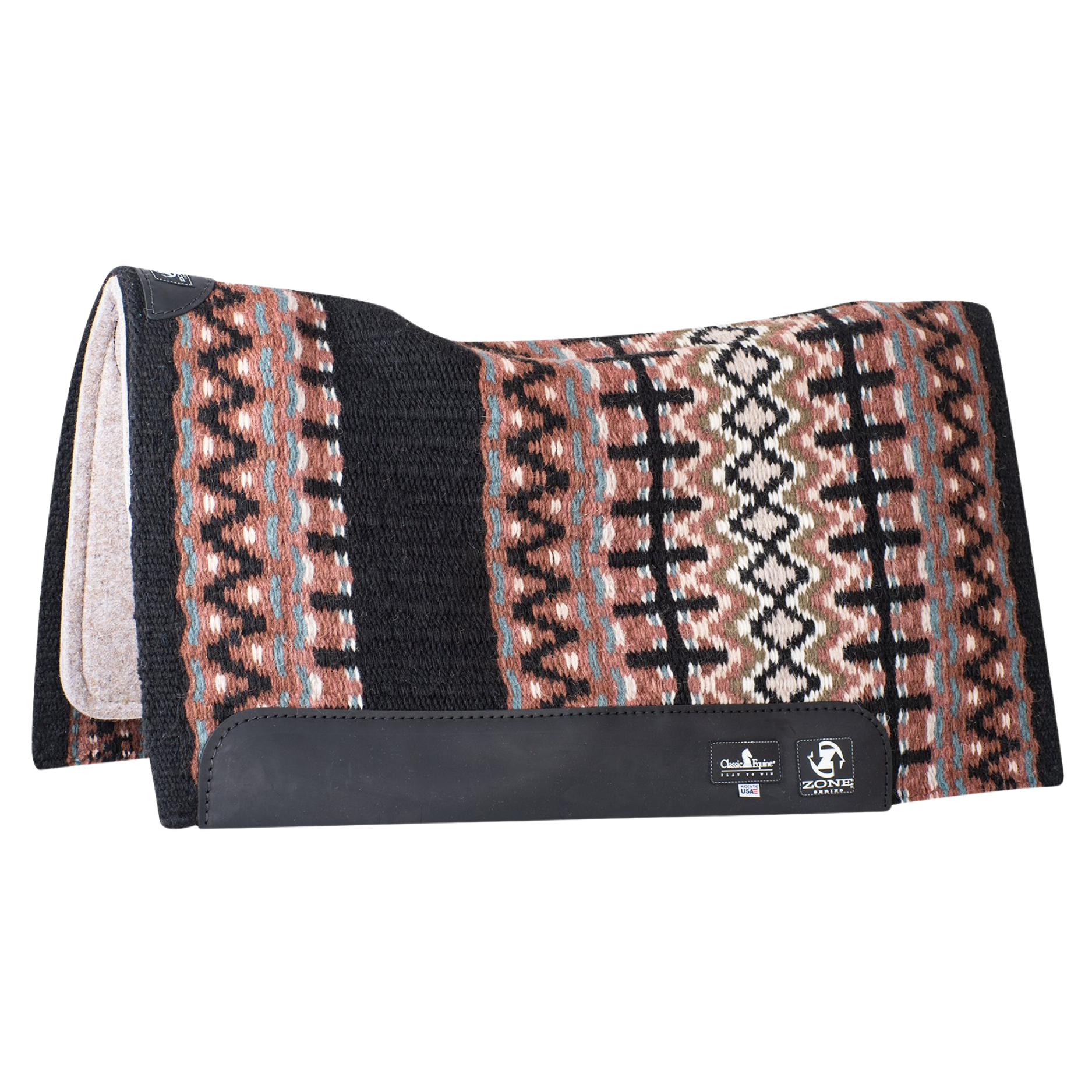 Classic Equine | Zone Blanket Top Pad Black Chestnut | 1