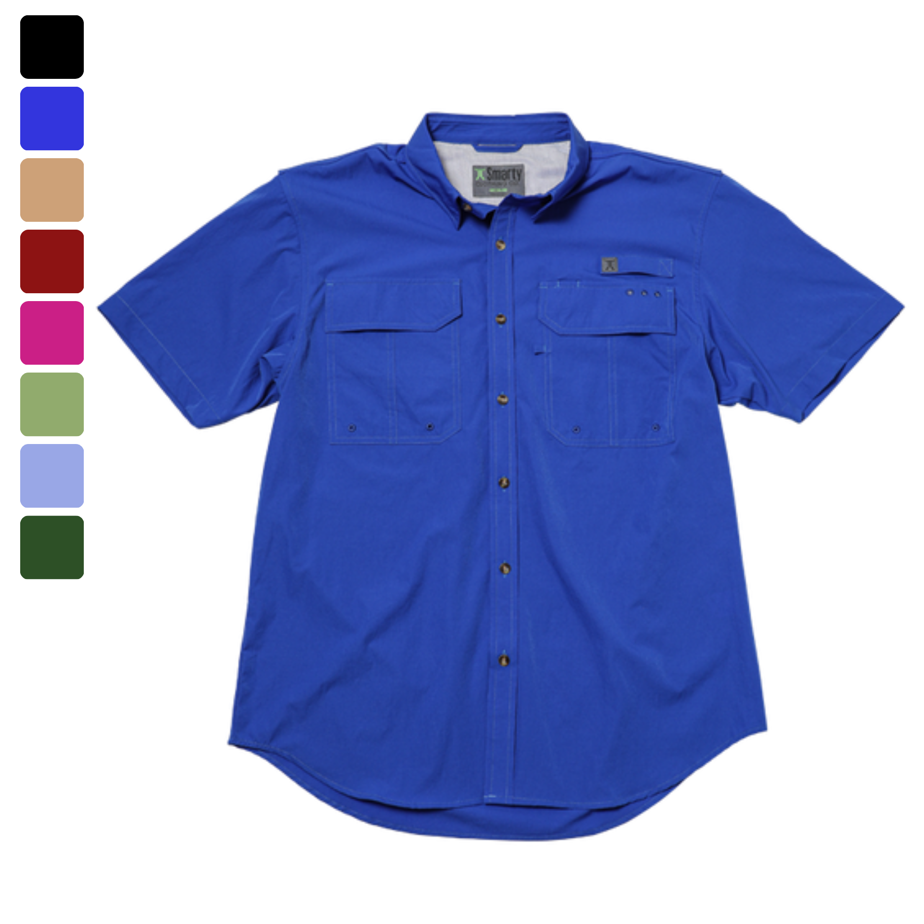 Smarty Rodeo | Cool Wear Button Up | Men's Short Sleeve