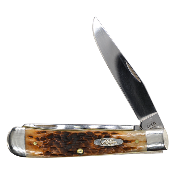 Case Knives | 00164 | Peach Seed Jig Amber Bone Trapper