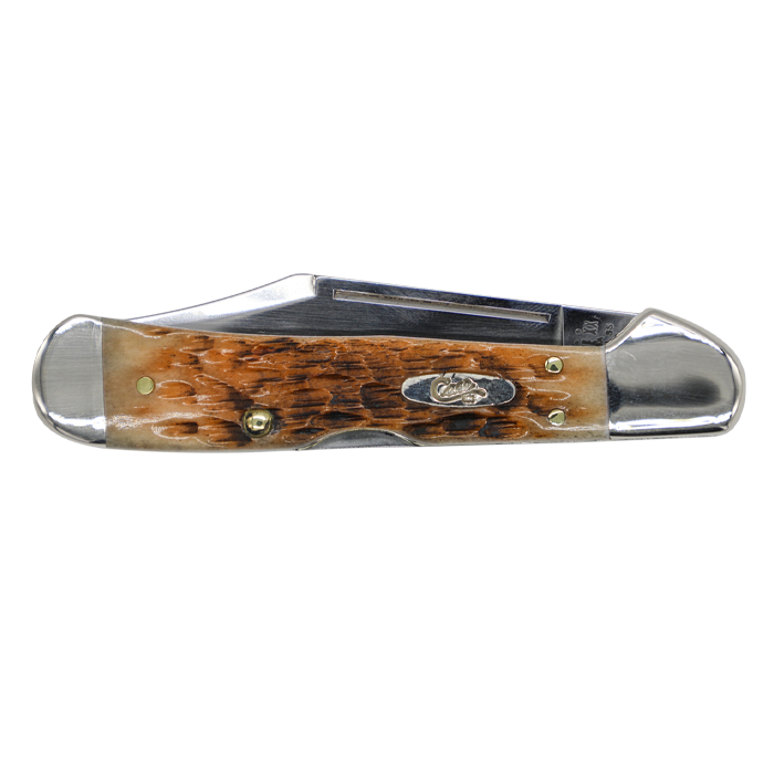 Case Knives | 00133 | Peach Seed Jig Amber Bone Mini CopperLock®