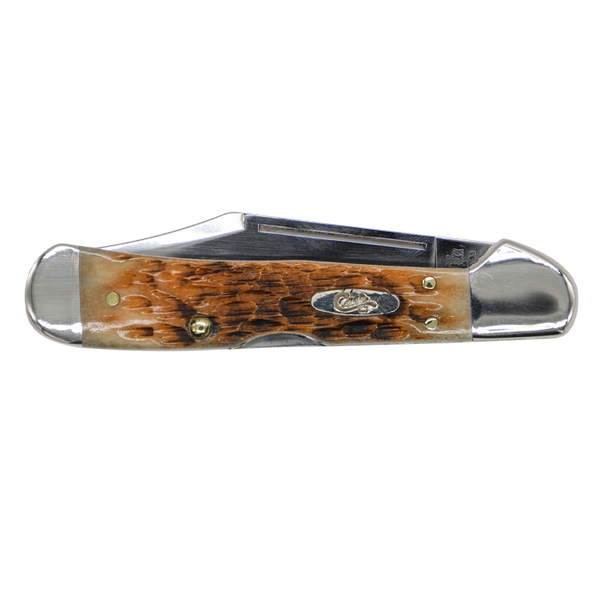 Case Knives | 00133 | Peach Seed Jig Amber Bone Mini CopperLock®