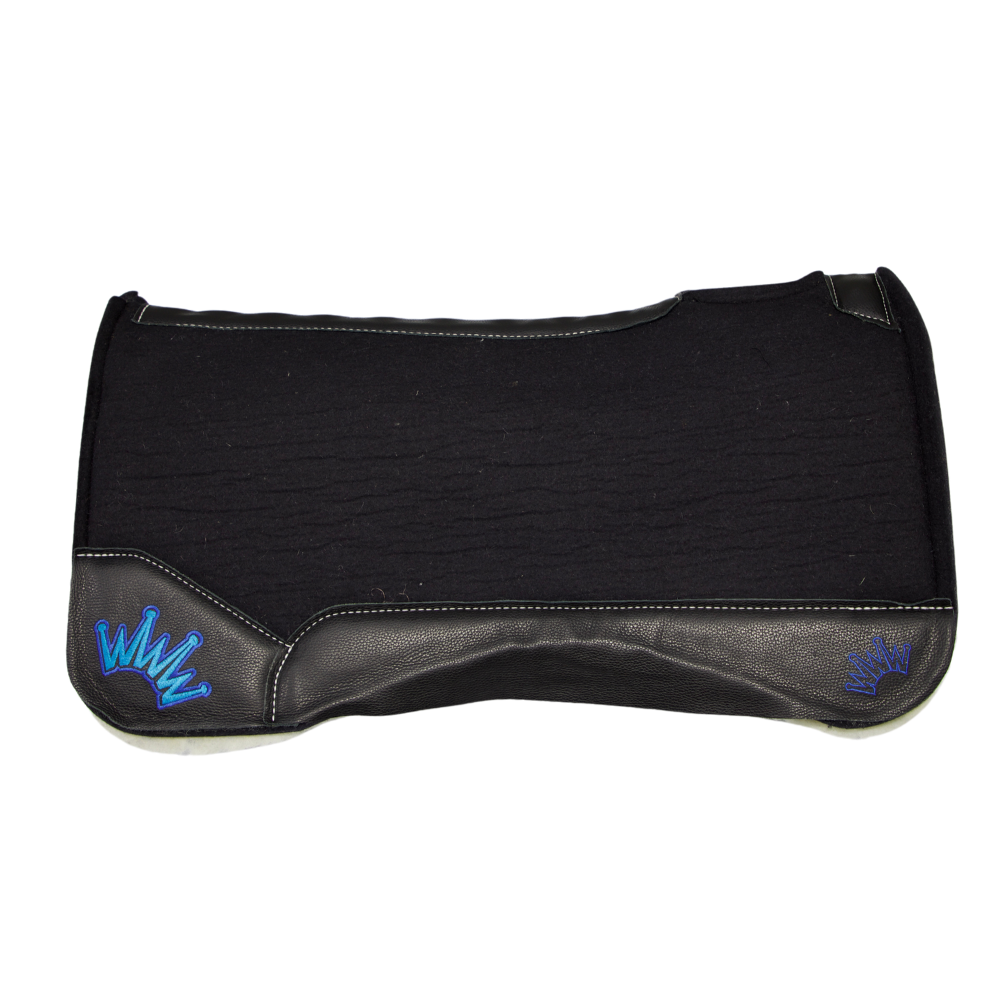 Best Ever Pads | Black Leathers w/ Blue/Turquoise Crown | 1