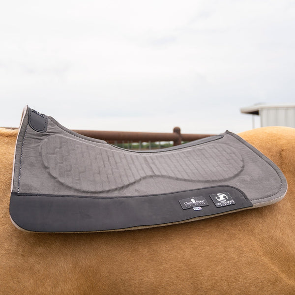 Classic Equine | Zone Micro Suede Saddle Pad | 3/4" Felt | 31" x 32"