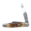 Case Knives | 00128 | Peach Seed Jig Amber Bone Stockman