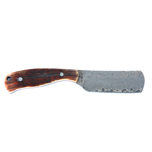 Rusted Nail Knives | Sawmill | Bone Damascus Cactus Alley Bullcutter Knife