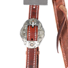 Wildfire Saddlery | 1" Headstall Slip Ear Chocolate Harness with Cowboy Knots & Custom Buckles