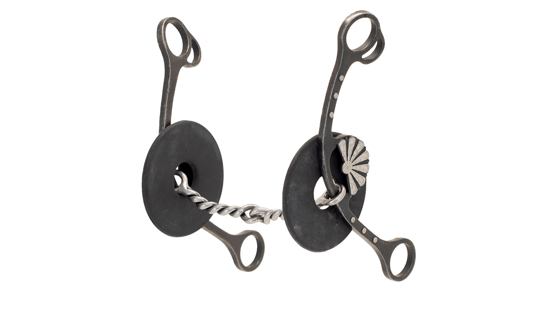 Cowboy Tack | Fan Concho Twisted Snaffle Gag Bit | Nellie Miller