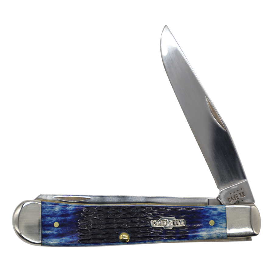 Case Knives | 02800 | Rogers Corn Cob Jig Blue Bone Trapper